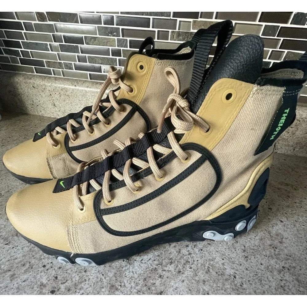 RARE🔥 Size 13 - Nike React Ianga ACG TheIoth Club Gold Electric AV5555-700